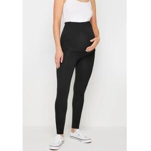 LTS PREMIUM Women's Black Maternity Cotton Leggings Size 6 Tall‎